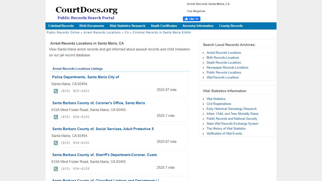 Arrest Records Santa Maria, CA - Free Mugshots